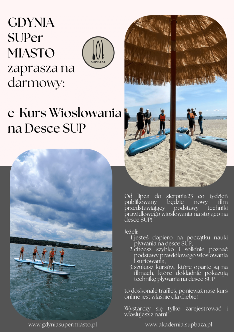 Read more about the article Darmowy kurs pływania na desce SUP!
